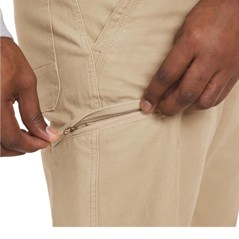 NWT Weatherproof Men’s Trevorland Flex Utility Pant tan size 38x32 Relaxed Fit